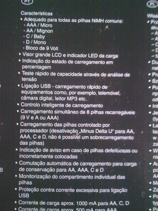 Carregador de pilhas, Carregador para computador Dell 19,5V a 3,30mA.