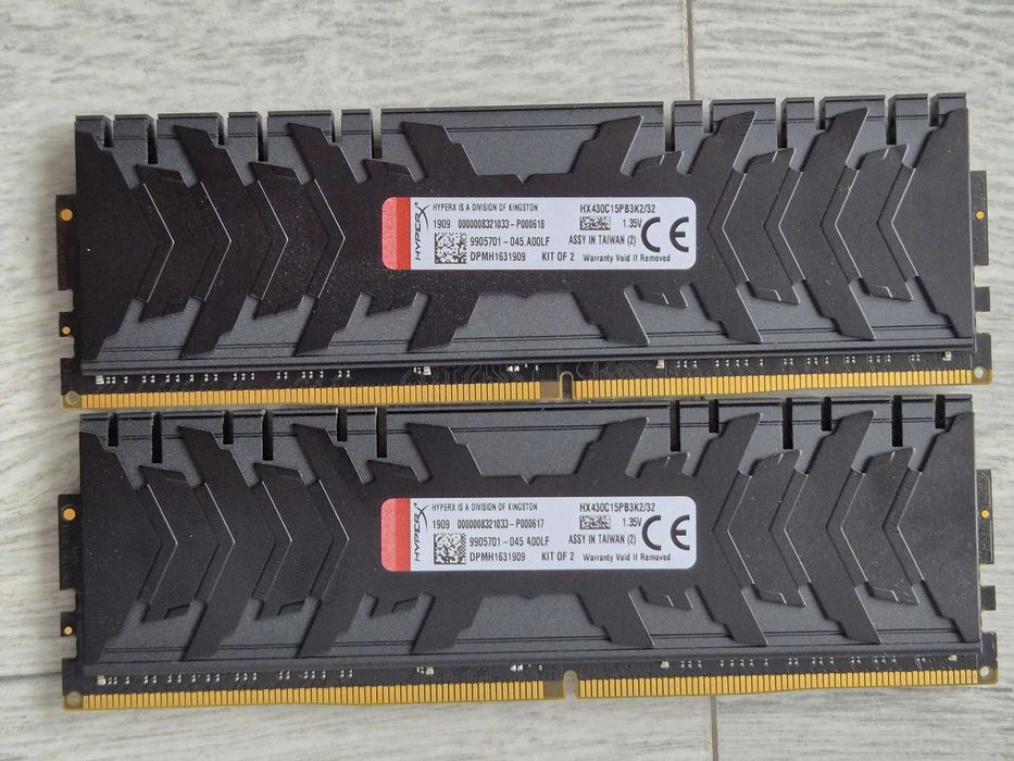 пам'ять DDR4 32GB Kit (2x16) 3000MHz HyperX PREDATOR. TRADE-IN