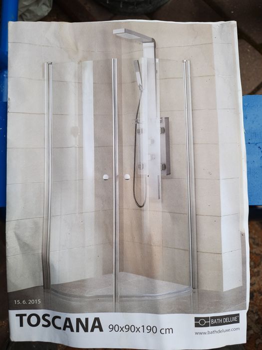 NOWA Kabina przysznicowa 90x90x195