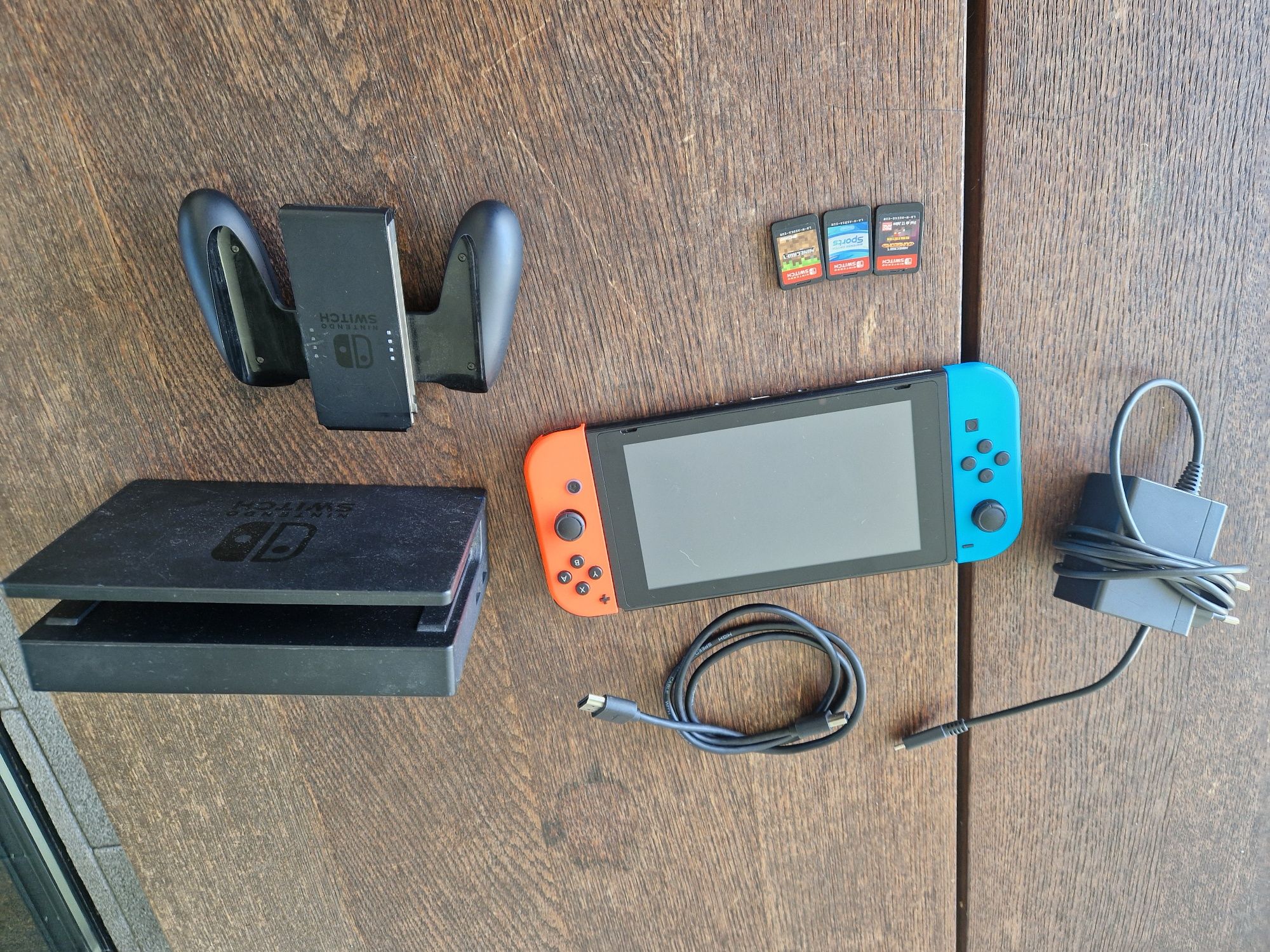 Nintendo Switch com jogos