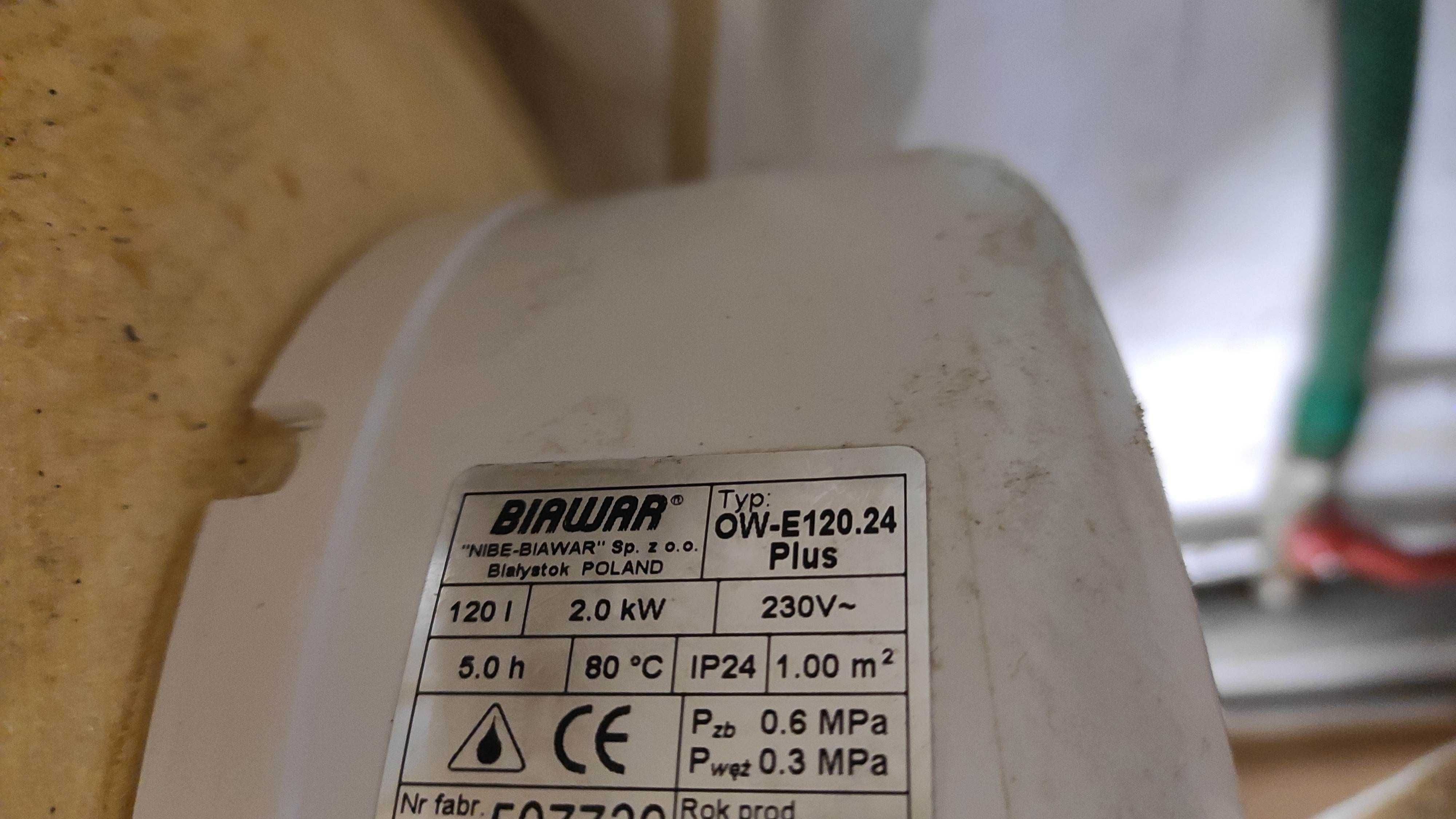 Bojler elektryczny z płaszczem wodnym 2.0 kW terma Biawar 120 l