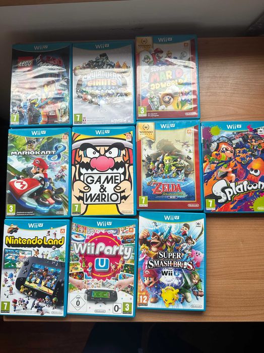 Jogos WII U  Originais – Coleção Completa em Excelente Estado