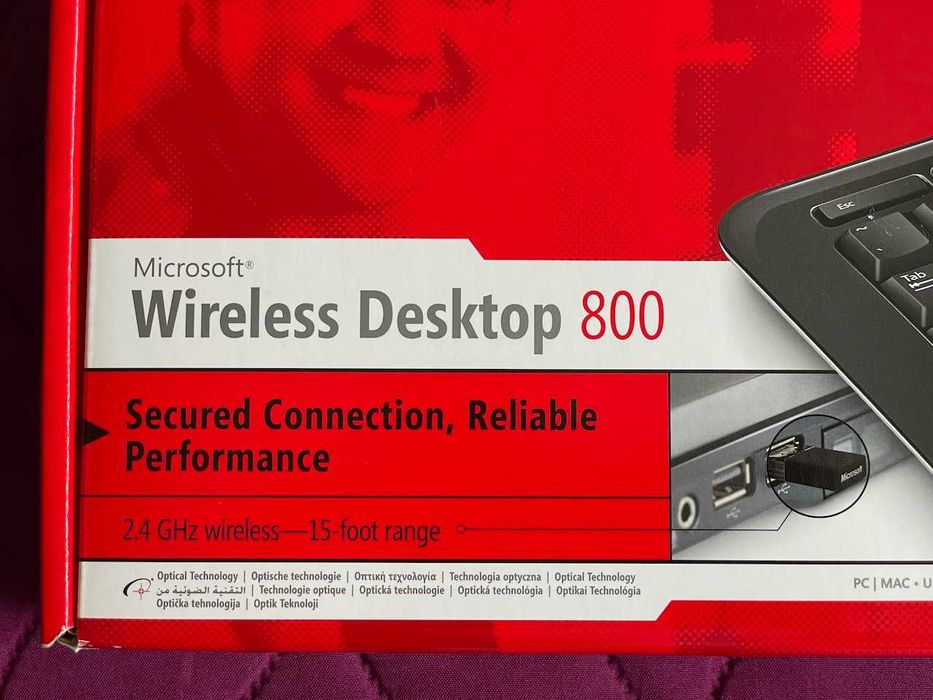 Klawiatura i mysz Microsoft Wireless Desktop 800 (bezprzewodowe)