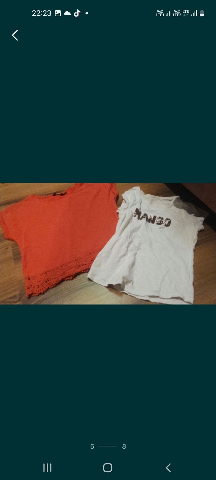 Zestaw ubrań koszulek dla dziewczynk nai 140-146cm