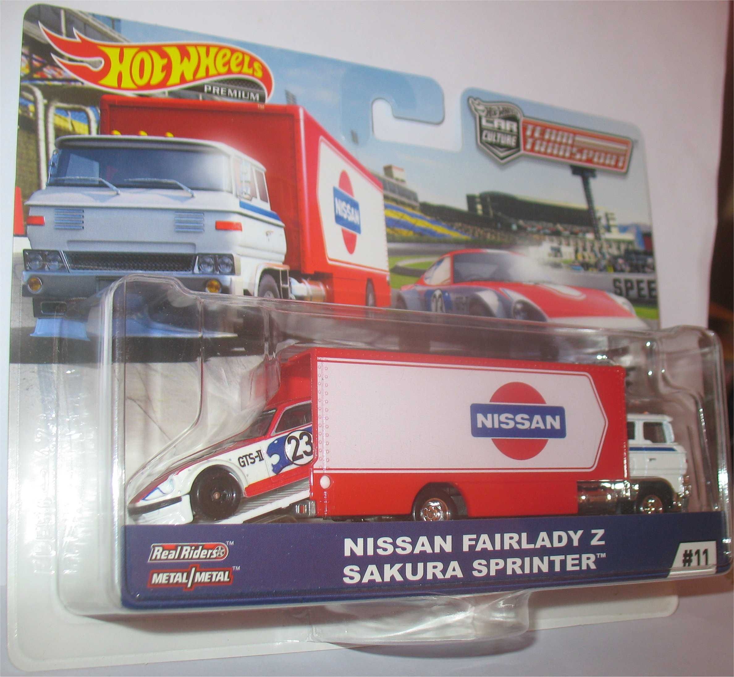 Hot Wheels - Nissan Fairlady Z +Sakura Sprinter -Team Transport (2019)