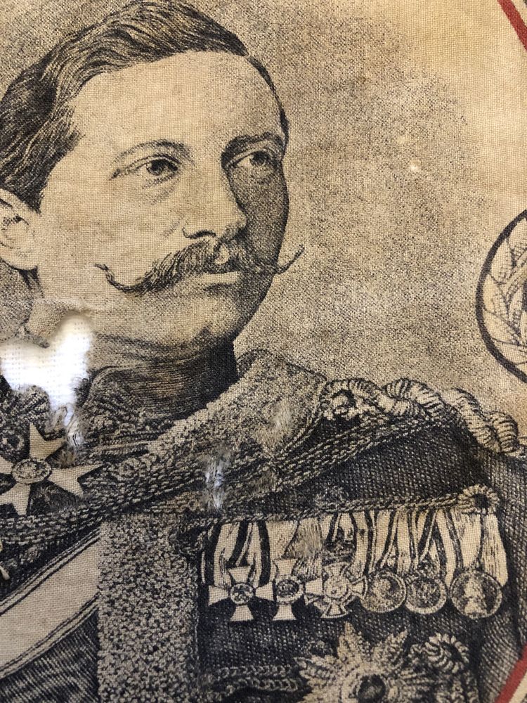 Kaiser Wilhelm II chusta pamiątkowa rarytas