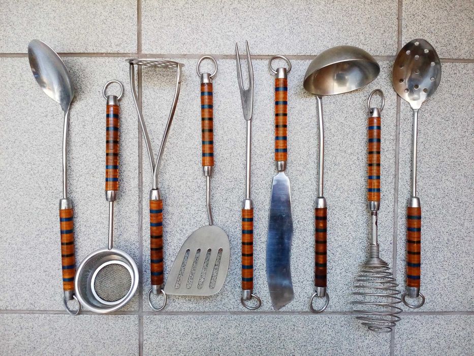 3 ( фото, опис ).Кухонний Набір 9 (шт). Нержавіюча Сталь. made in USSR