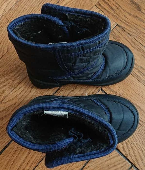 Buty zimowe śniegowce kozaki ocieplane CORTINA rozmiar 22