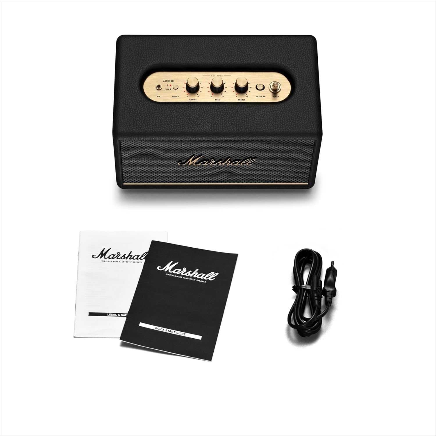 Marshall Acton III Altifalante Bluetooth sem fio, preto - NOVO