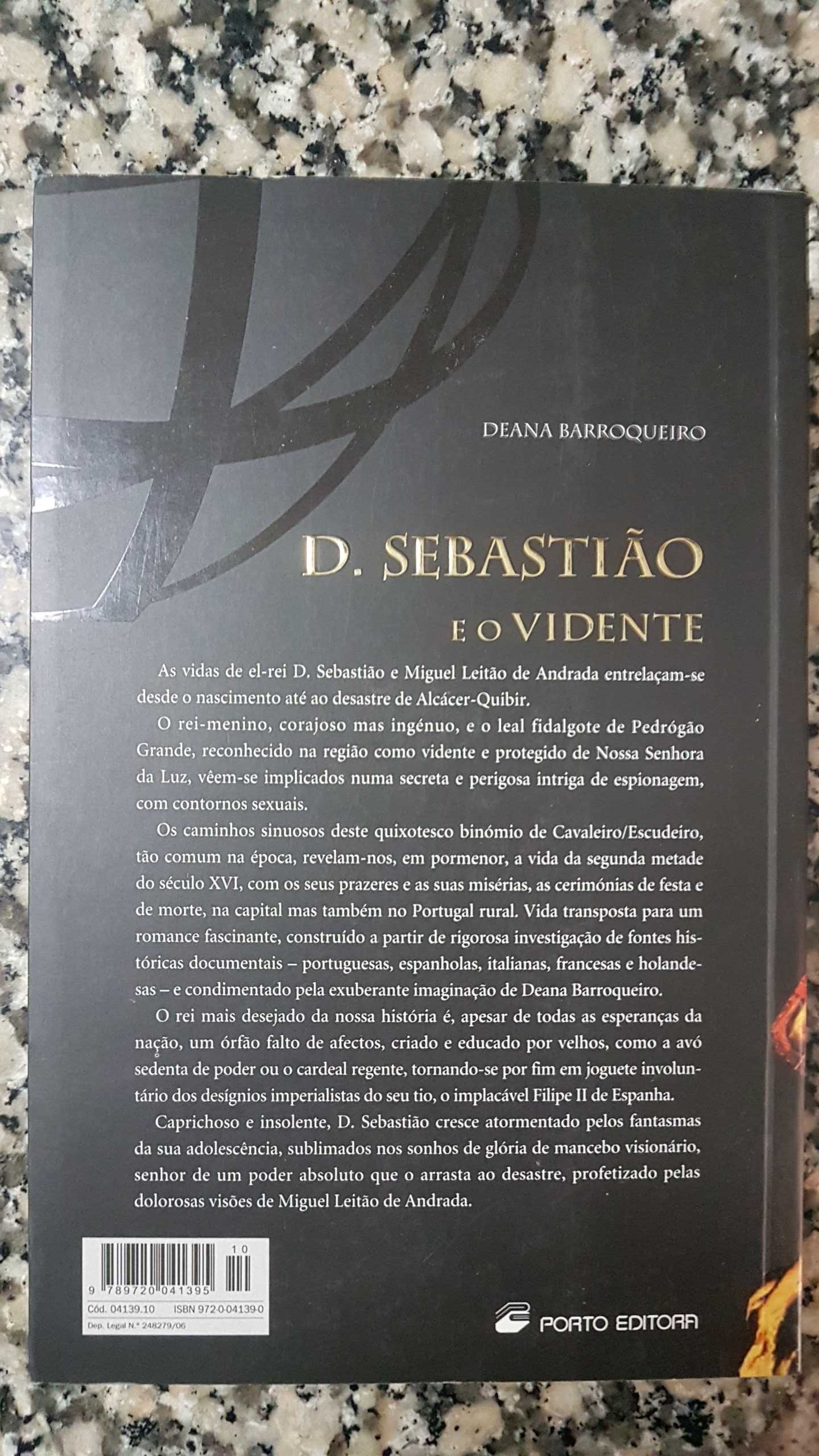 Dom Sebastião e o Vidente (Deana Barroqueiro) autografado pela autora