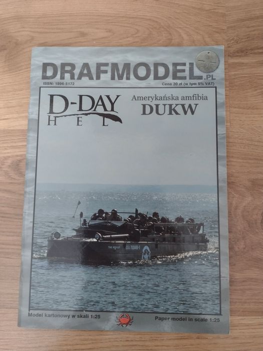 Draft Model Dukw model kartonowy