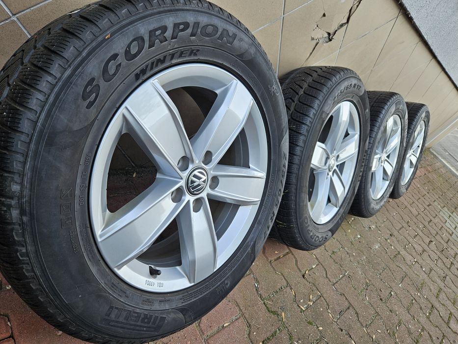 Oryginalne Felgi Koła 17" Vw Tiguan Audi Q3 5x112 ET38+215.65.17