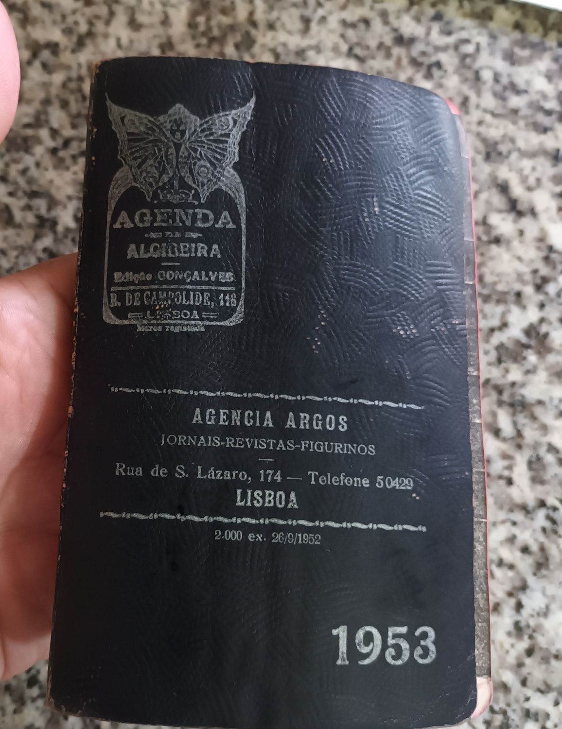 2 antigas agendas de algibeira 1952 e 1953