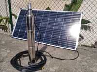 Kit solar painel fotovoltaico + bomba de água rega poço furo 40m novo