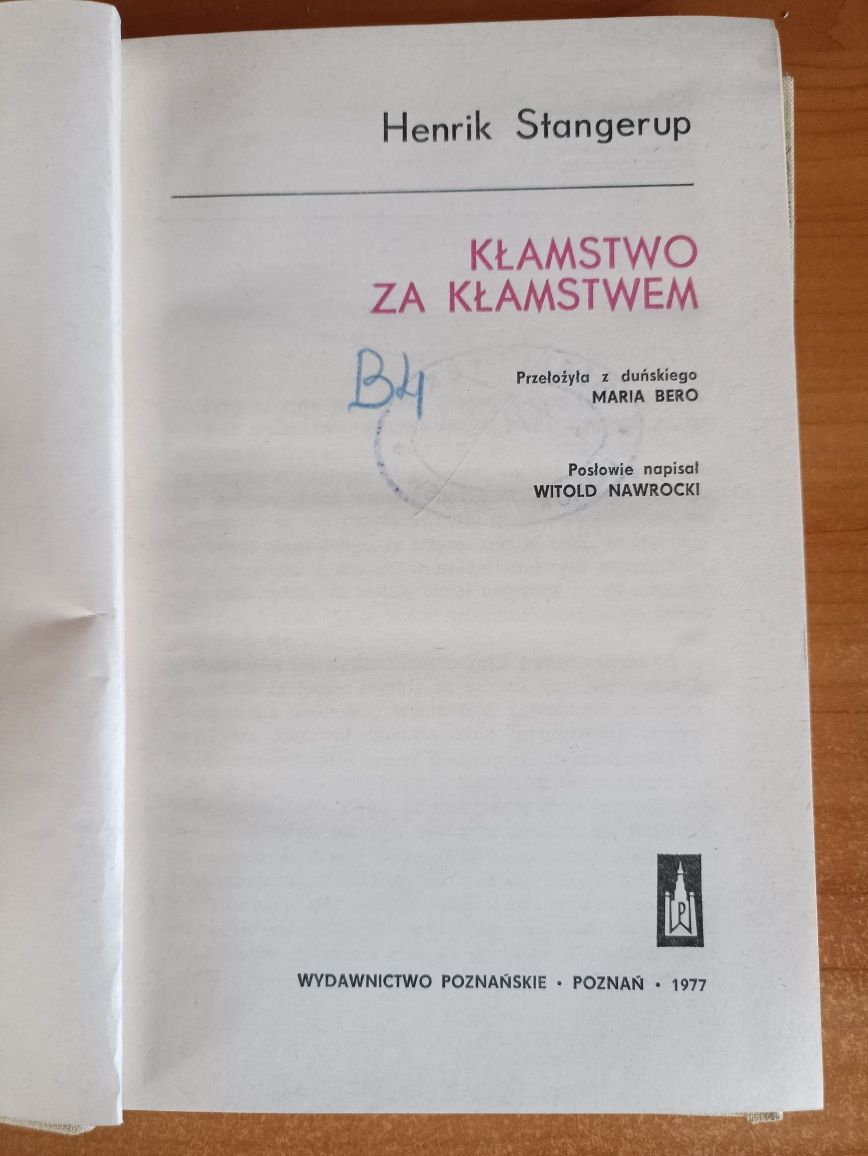 Henrik Stangerup "Kłamstwo za kłamstwem"