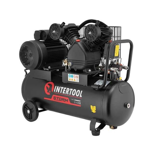 Компрессор 50л ременной 3кВт 10атм 500л/мин PT-0016 INTERTOOL