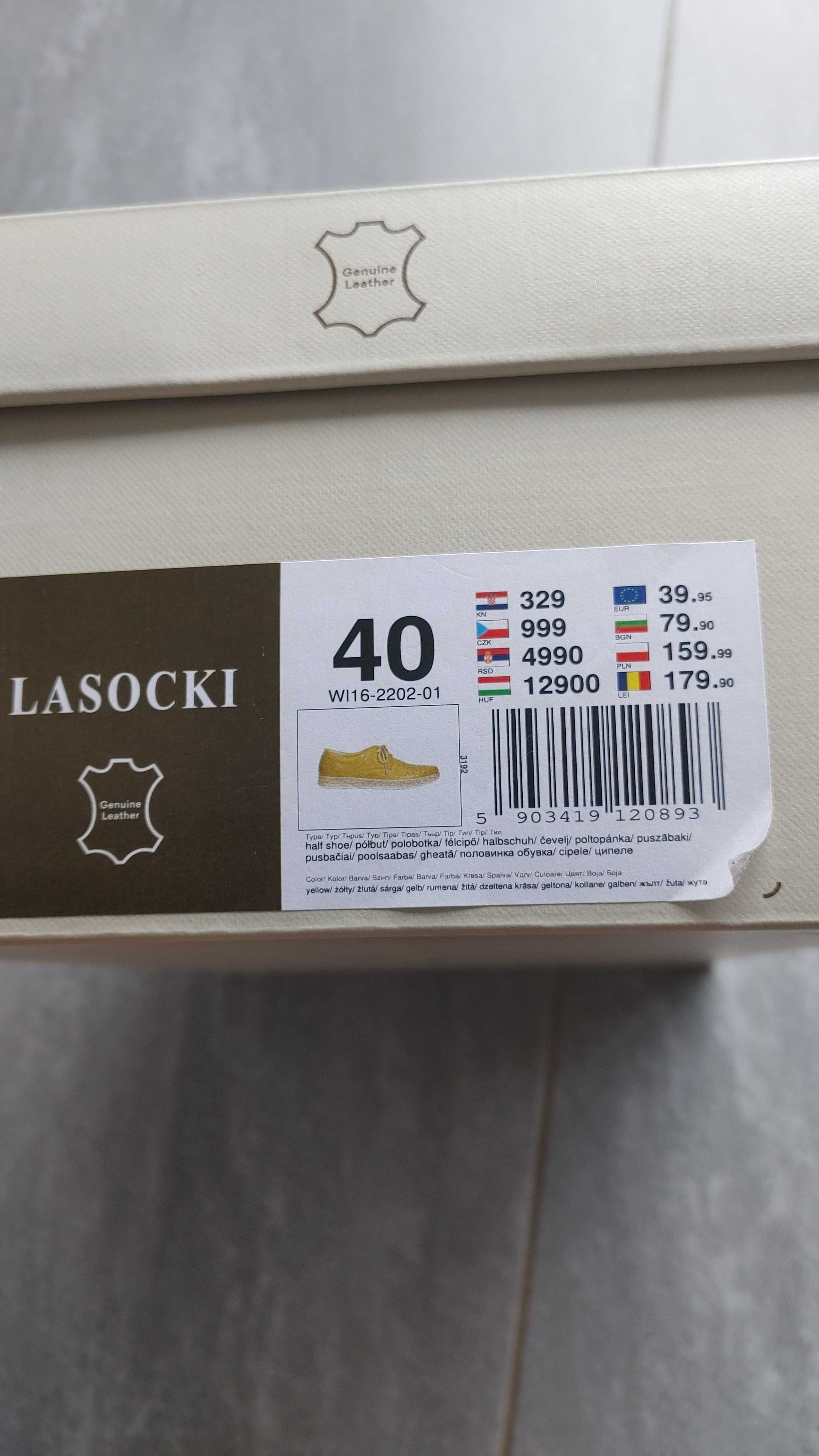 Buty skórzane damskie marki Lasocki
