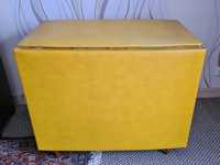 Kufer skrzynia tapicerowana żółta żółty