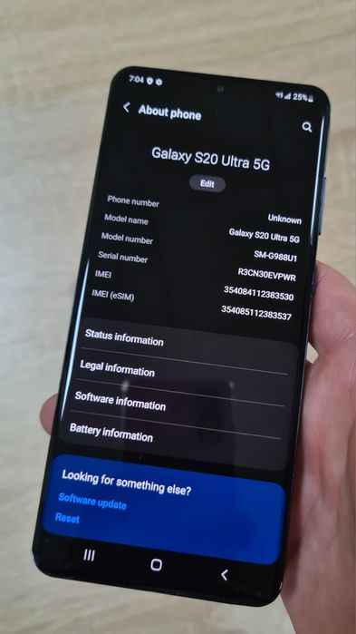 Samsung s20ultra 12/128