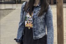 Джинсовая куртка bershka