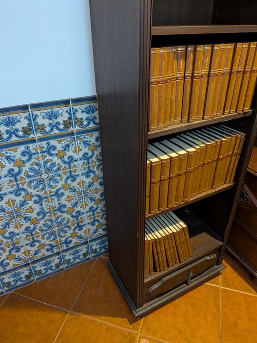 Movel de entrada madeira (livros incluídos)