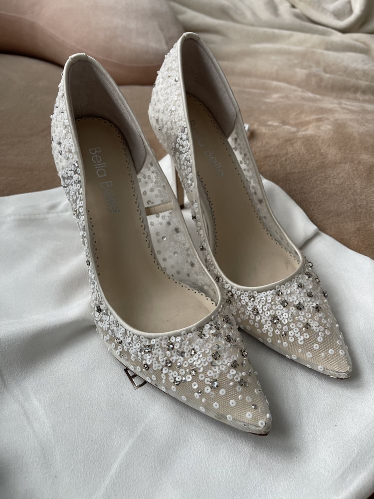 Buty Bella Belle Shoes Elsa Ivory US7 ślub wesele