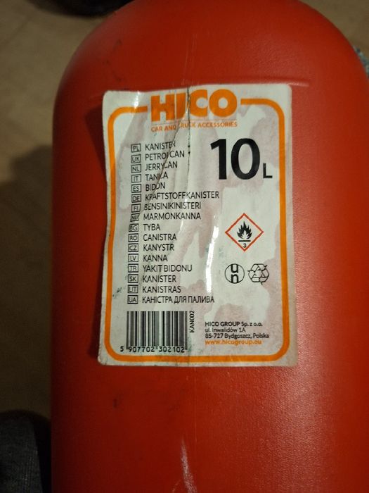 Kanister na benzynę