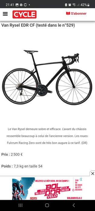 Vanrysel EDR CF carbono oportunidade t56