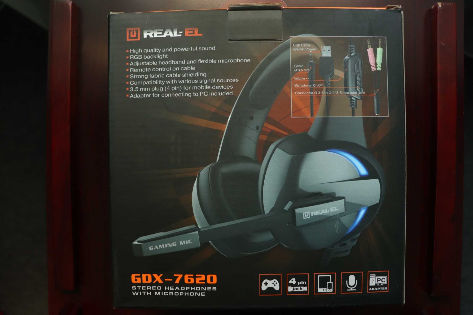 Геймерські навушники Real-El GDX - 7620