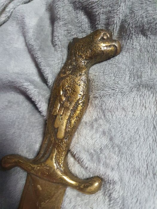 Nóż mosiężny piękny