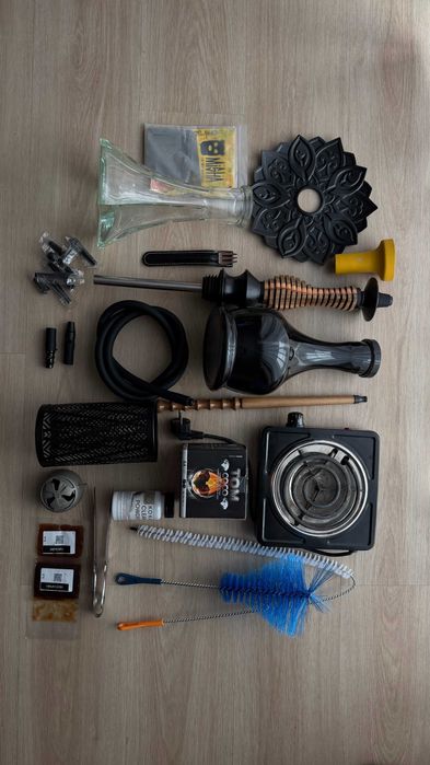 Karma 3.0 mini (Red) Shisha Hookah + pełen zestaw