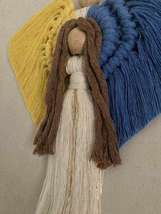Янгол украінський оберіг патріотичний ПОДАРУНОК макраме handmade