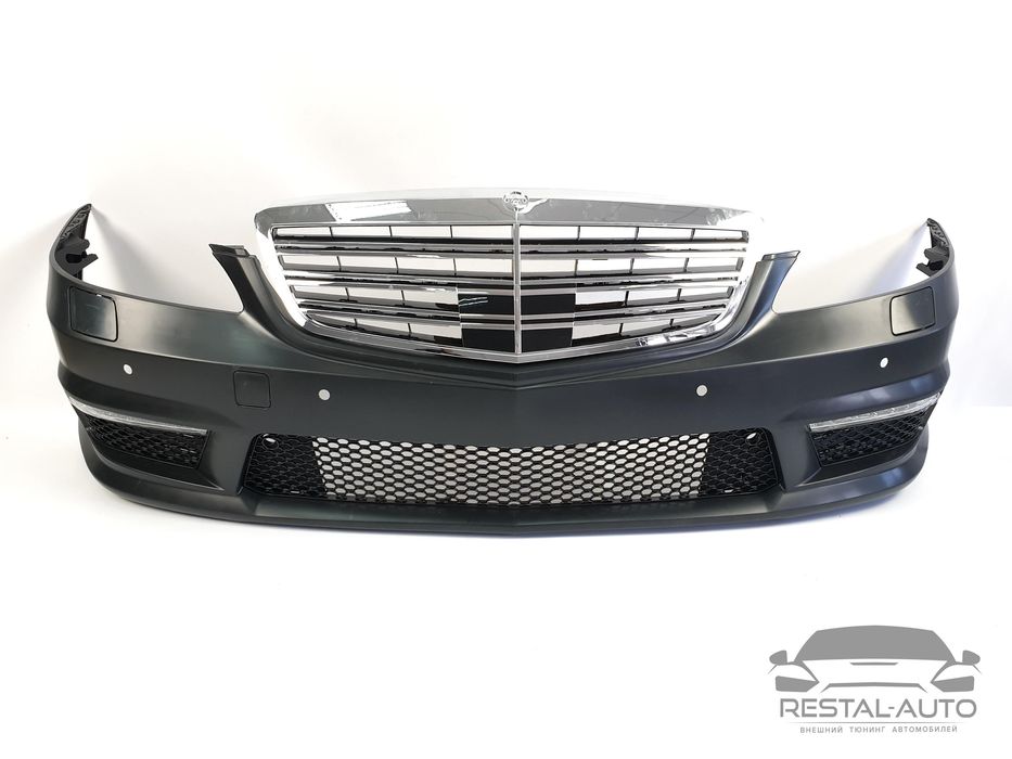 Бампер обвес Mercedes S W221 2005-2013  в стиле AMG S65
