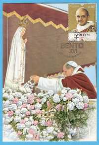 PAPA PAULO VI e Nossa Senhora de FÁTIMA com Rosário Car. Primeiro Dia
