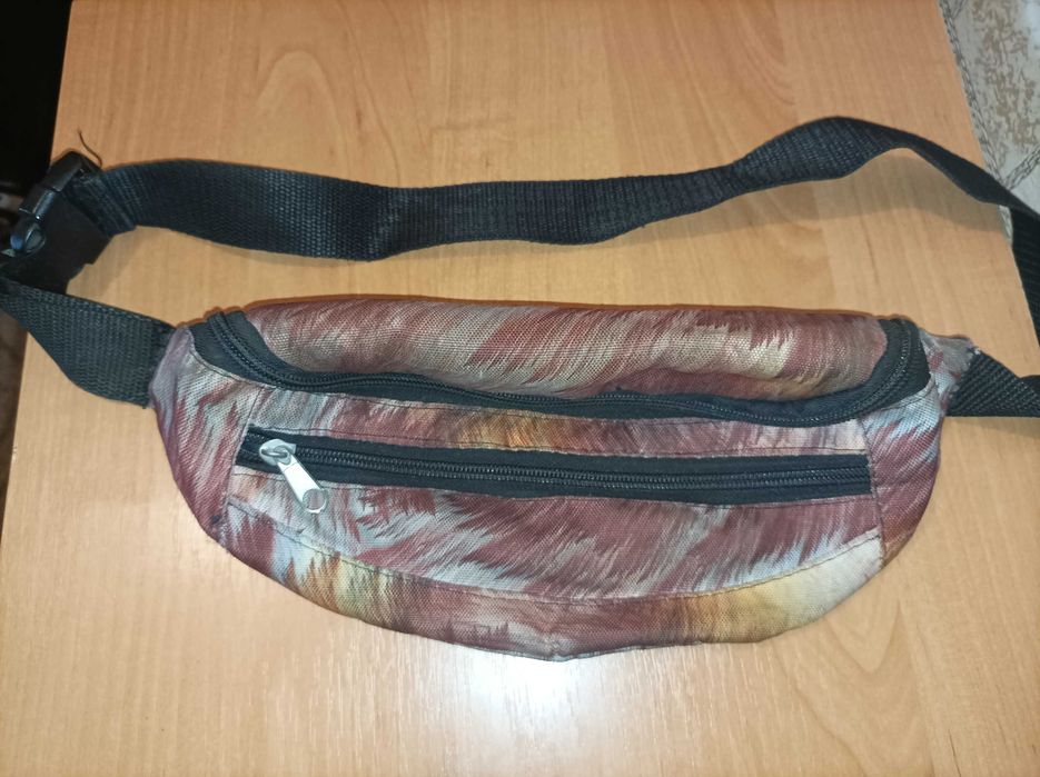 сумка на пояс бананка цветная 100 см