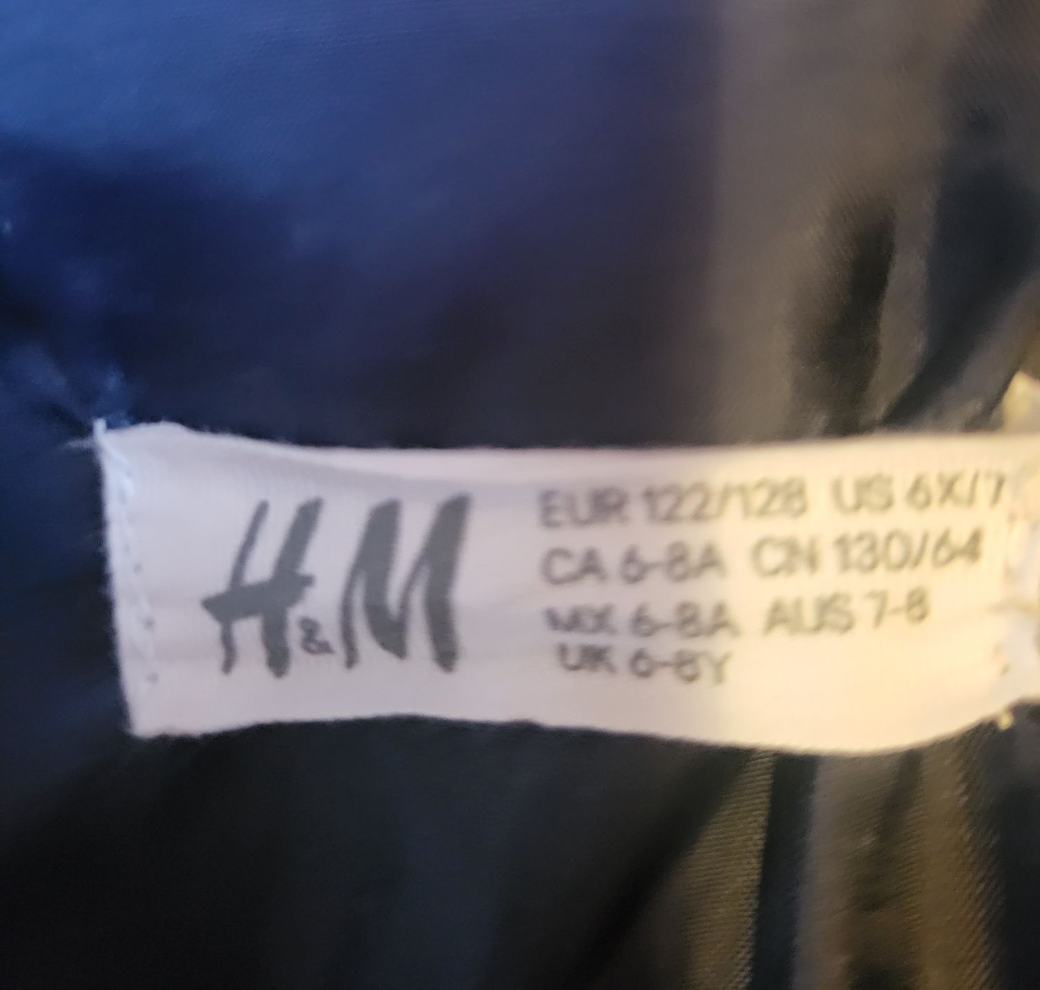 Kurtka przejsciowa  wiosenna chłopiec H&M  122/128 granatowa