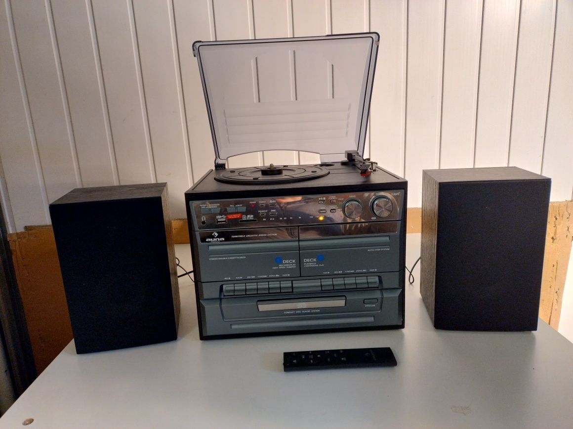 Mini wieza magnetogon gramofon cd usb sd 
MG-TC-386WE Wieża Stereo Min