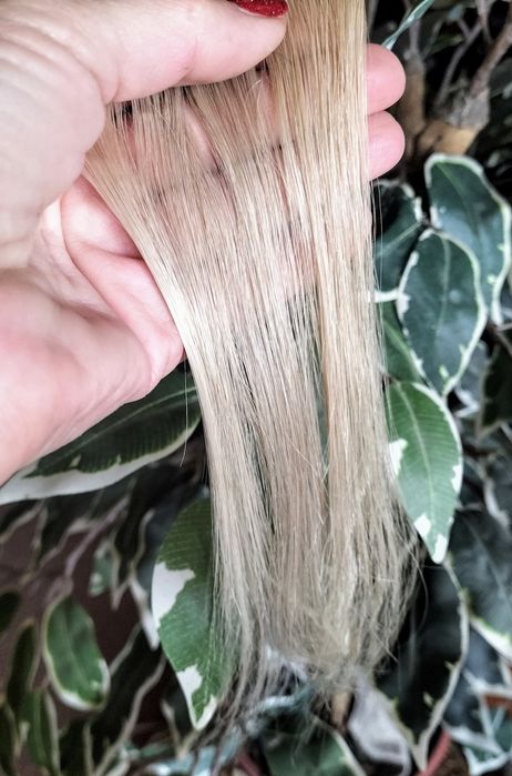 Doczepy z włosów naturalnych, na taśmę ,8szt,blond
