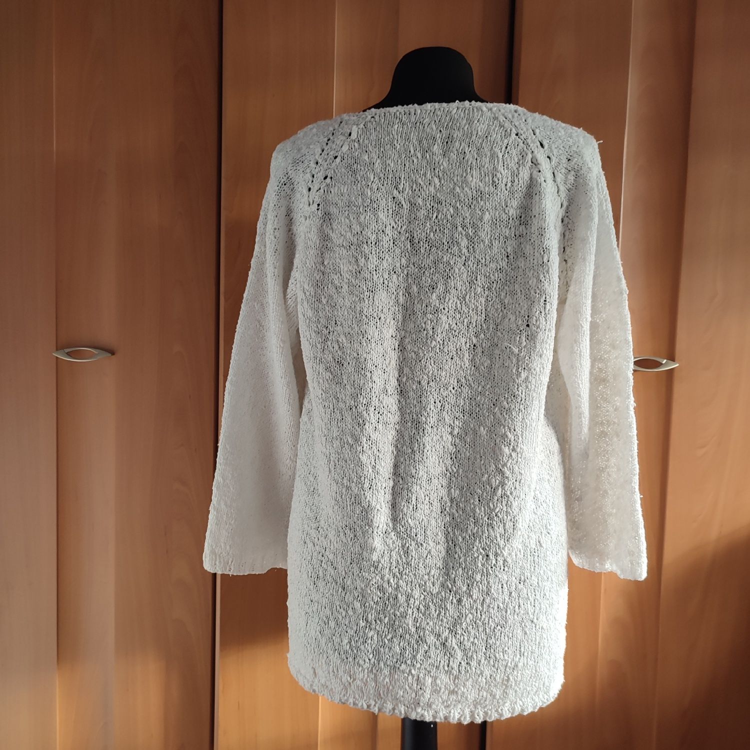 Lekki, bawełniany sweter, rozmiar M