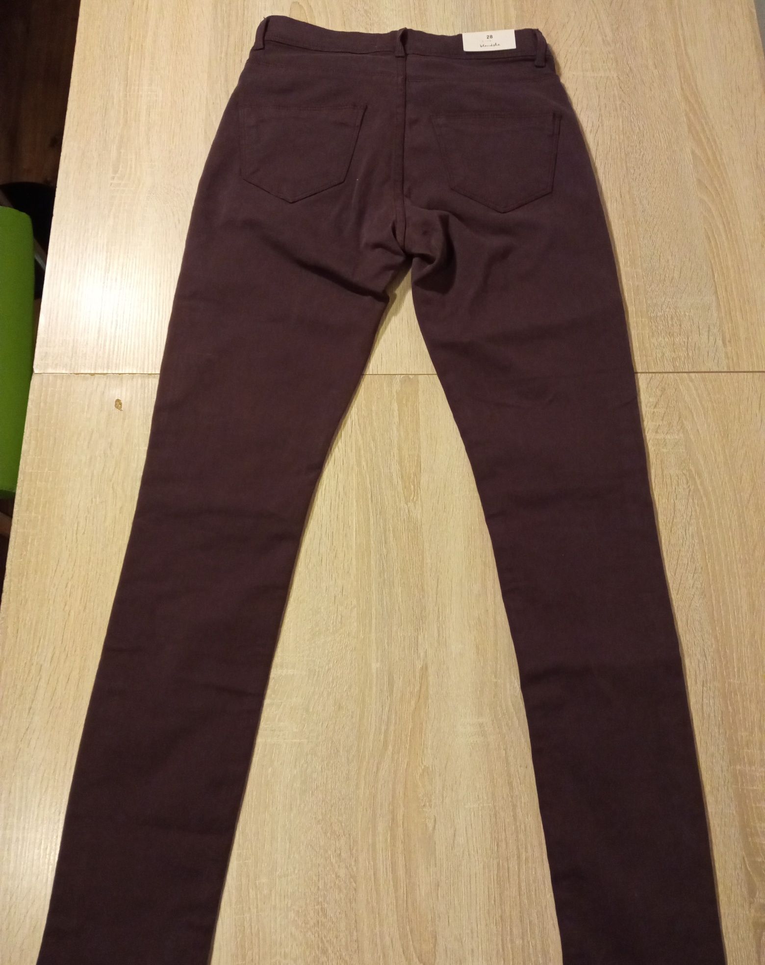 Burgundowe spodnie Blendshe, rozmiar XS