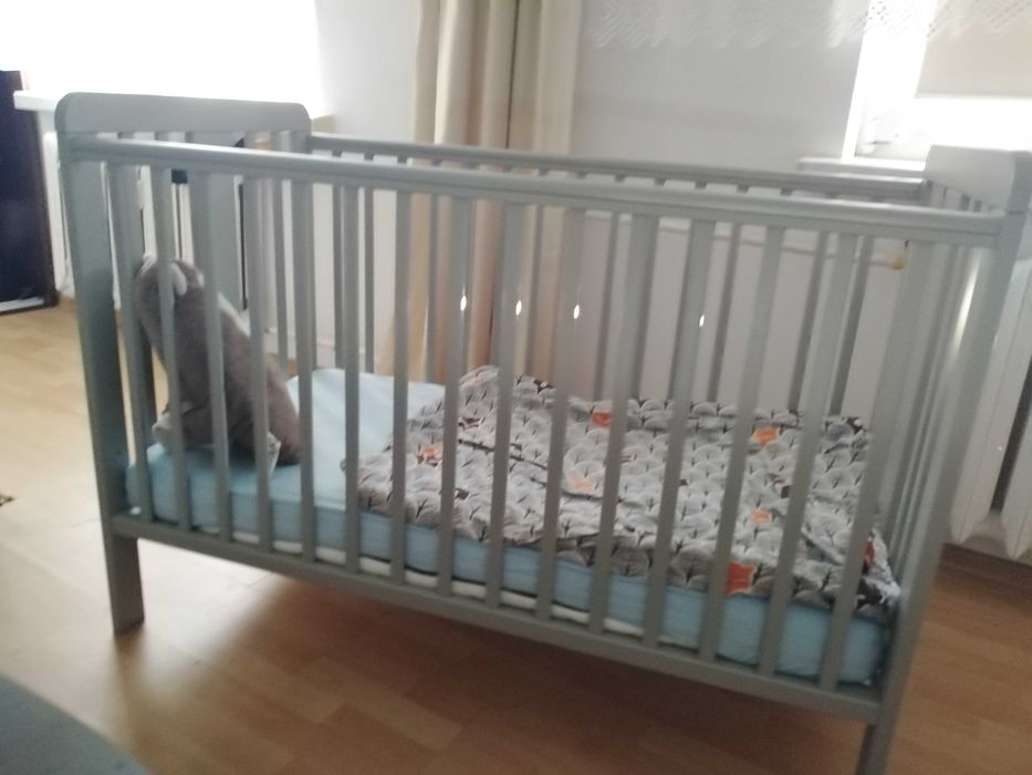 Woodies.pl. Łóżeczko niemowlęce Star Cot 120×60 szarość