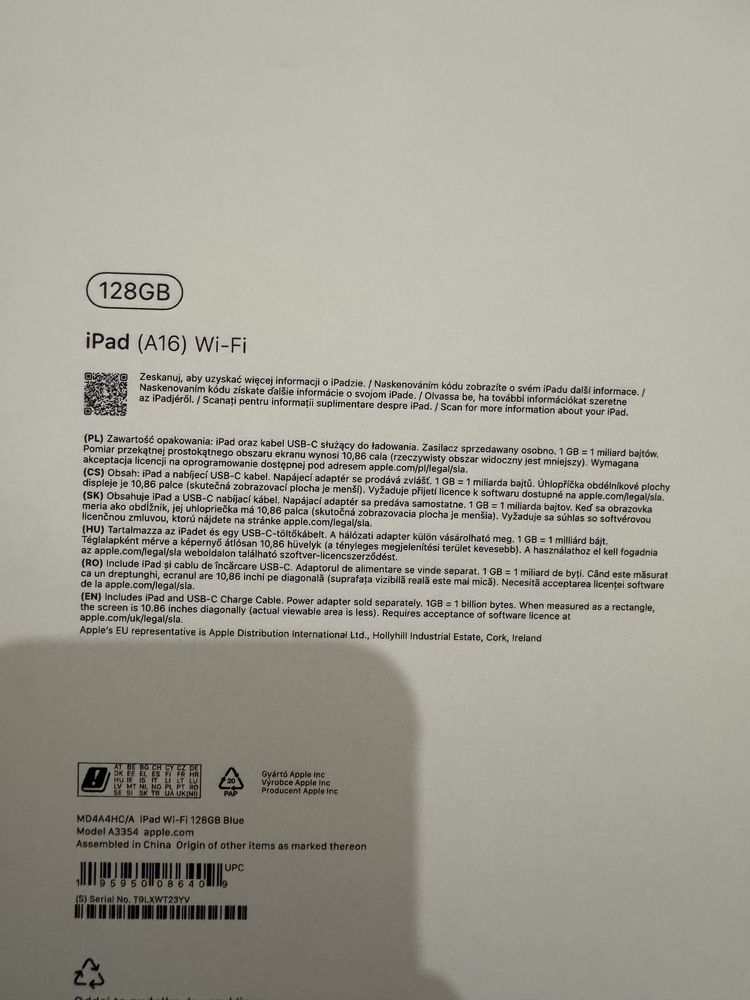 iPad 11. generacji (2025, A16) – 128 GB Wi‑Fi – jak nowy!