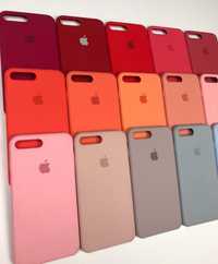 Силіконовий чохол на айфон silicone case iPhone 7 / та інші 8 шт