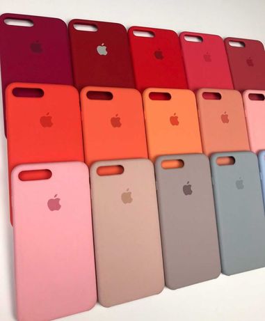 Силиконовый чехол на айфон silicone case для iPhone 7 и другие модели