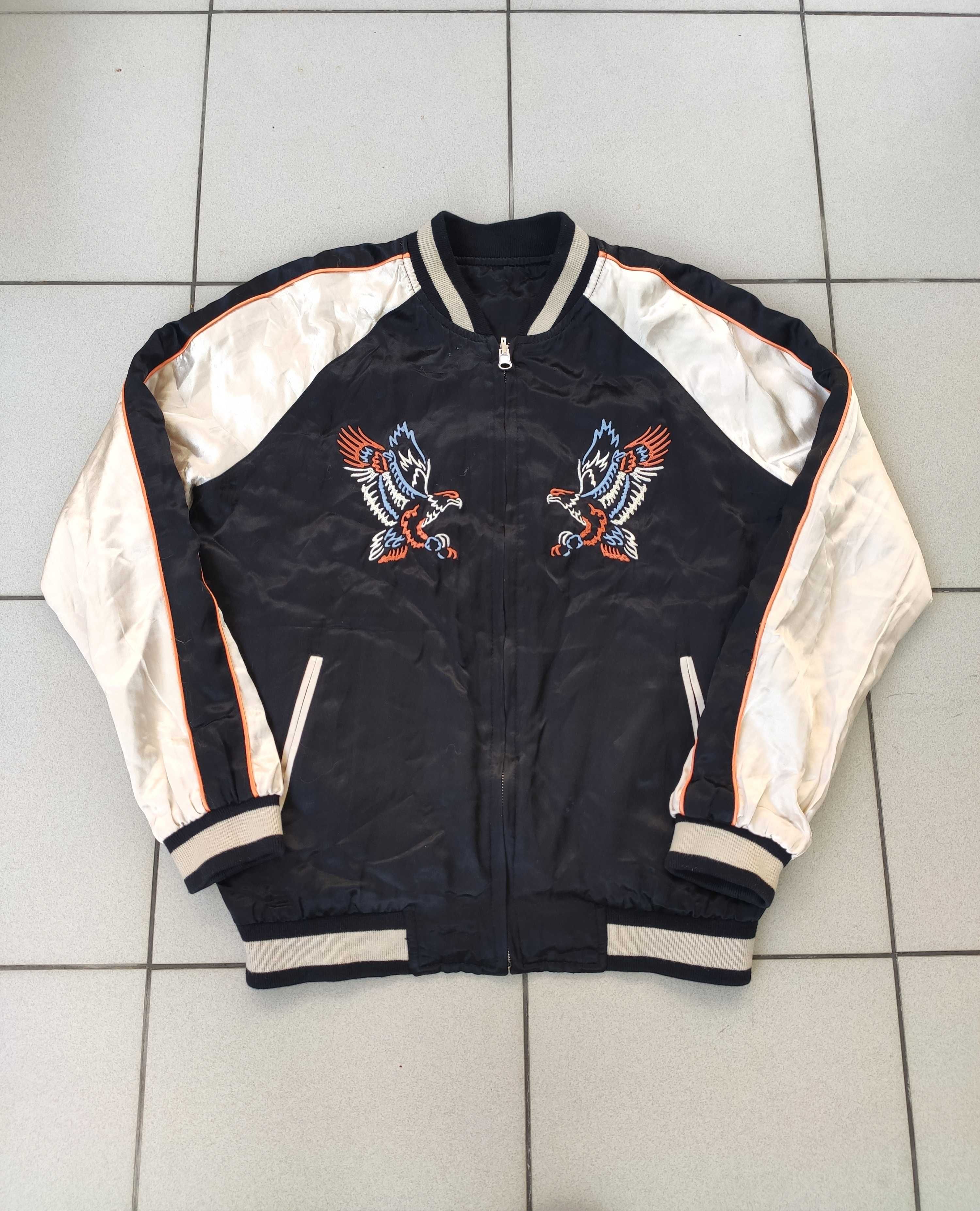 Kurtka dwustronna bomber Eagle wzorzysta unisex r. S