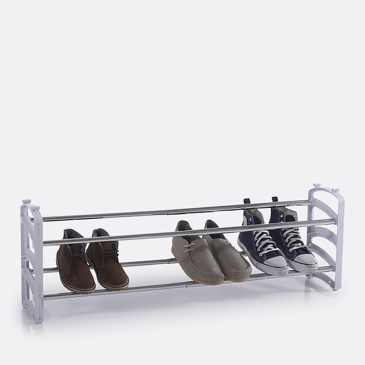 3 x LA REDOUTE Sapateira extensível e empilhável, 2-6 prateleiras