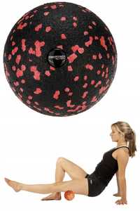 Piłka roller do masażu Aqua-Sport Powerstrech Epp Ball Black-Red 8cm