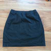 Spódnica 36 S Sinsay czarna mini miniówka jeansowa elastyczna krótka