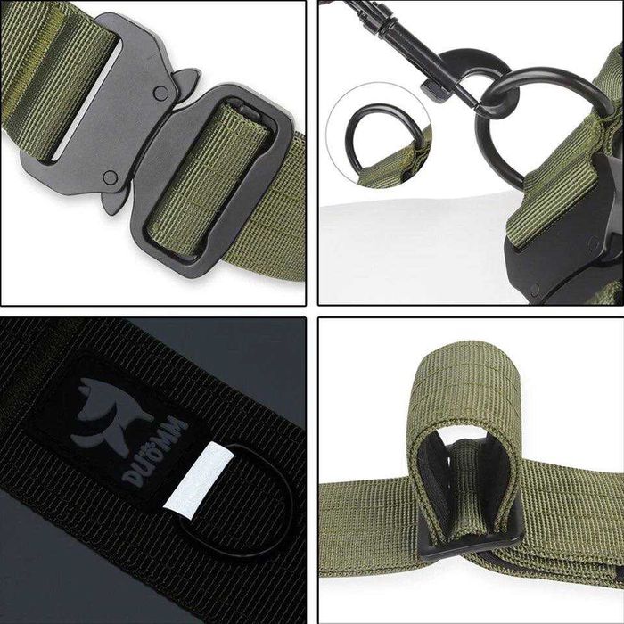 Нашийник для собаки з ручкою, метал. пряжкою, різні розміри та кольори