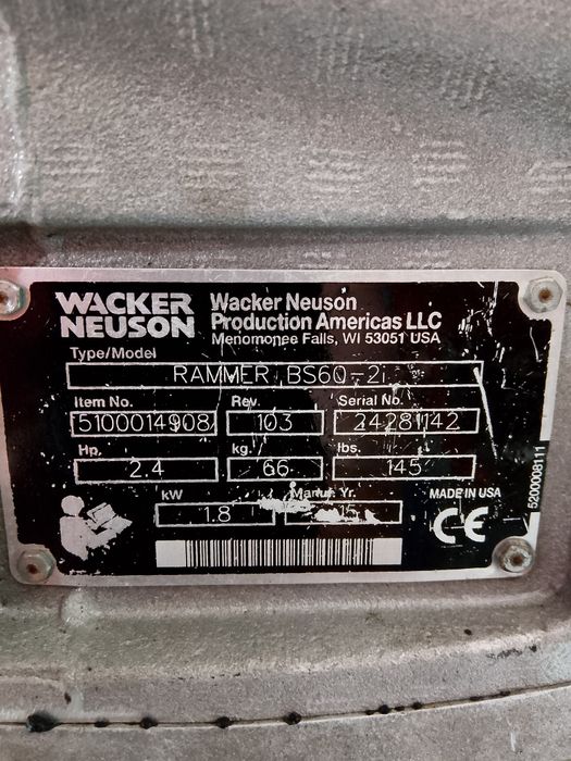 Skoczek stopa Wacker Neuson BS 60-2 plus